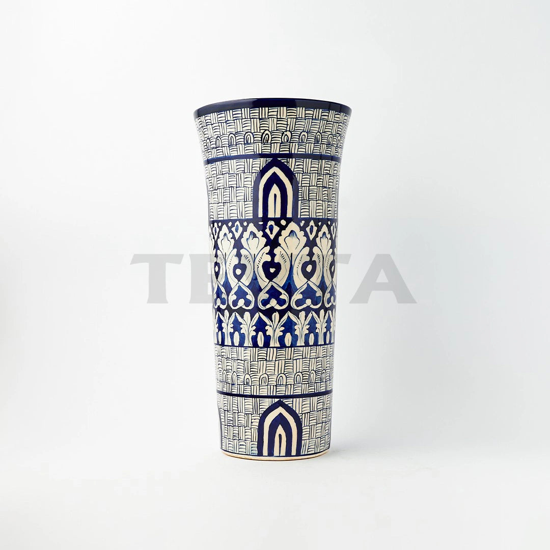 Ceramic Floral Mughal Vase - I - Vase