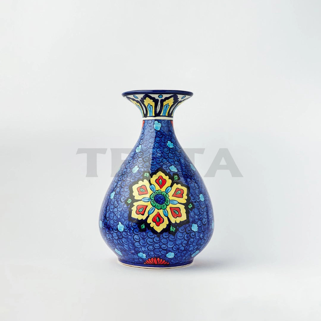 Ceramic Floral Surahi Vase (MC-II) - Vase