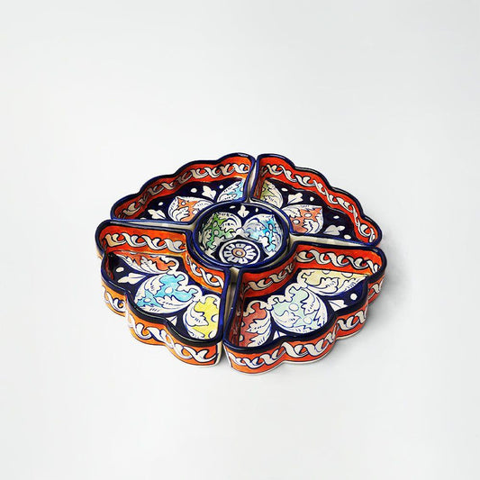Handcrafted Decorative Plate (04 Compartments) - Crockery