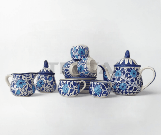 Ceramics Blue Tea Set - Tea Sets