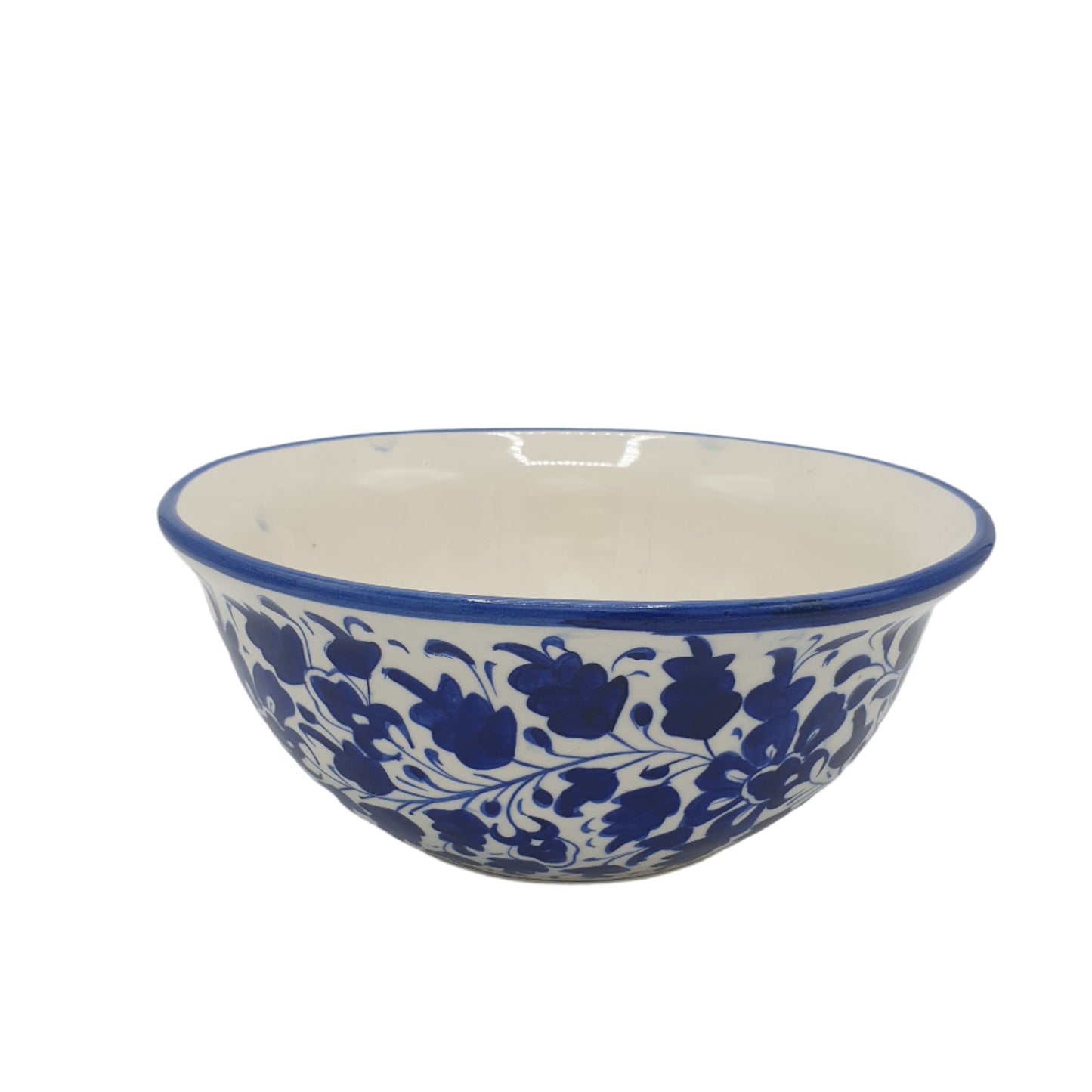 Handmade Ceramic Floral Large Bowl (BC-II) - Bowls