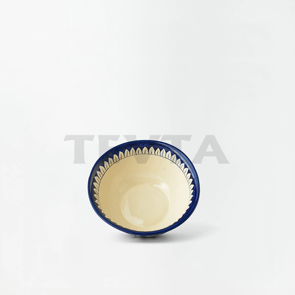Handmade Ceramic Floral Large Bowl - Bowls