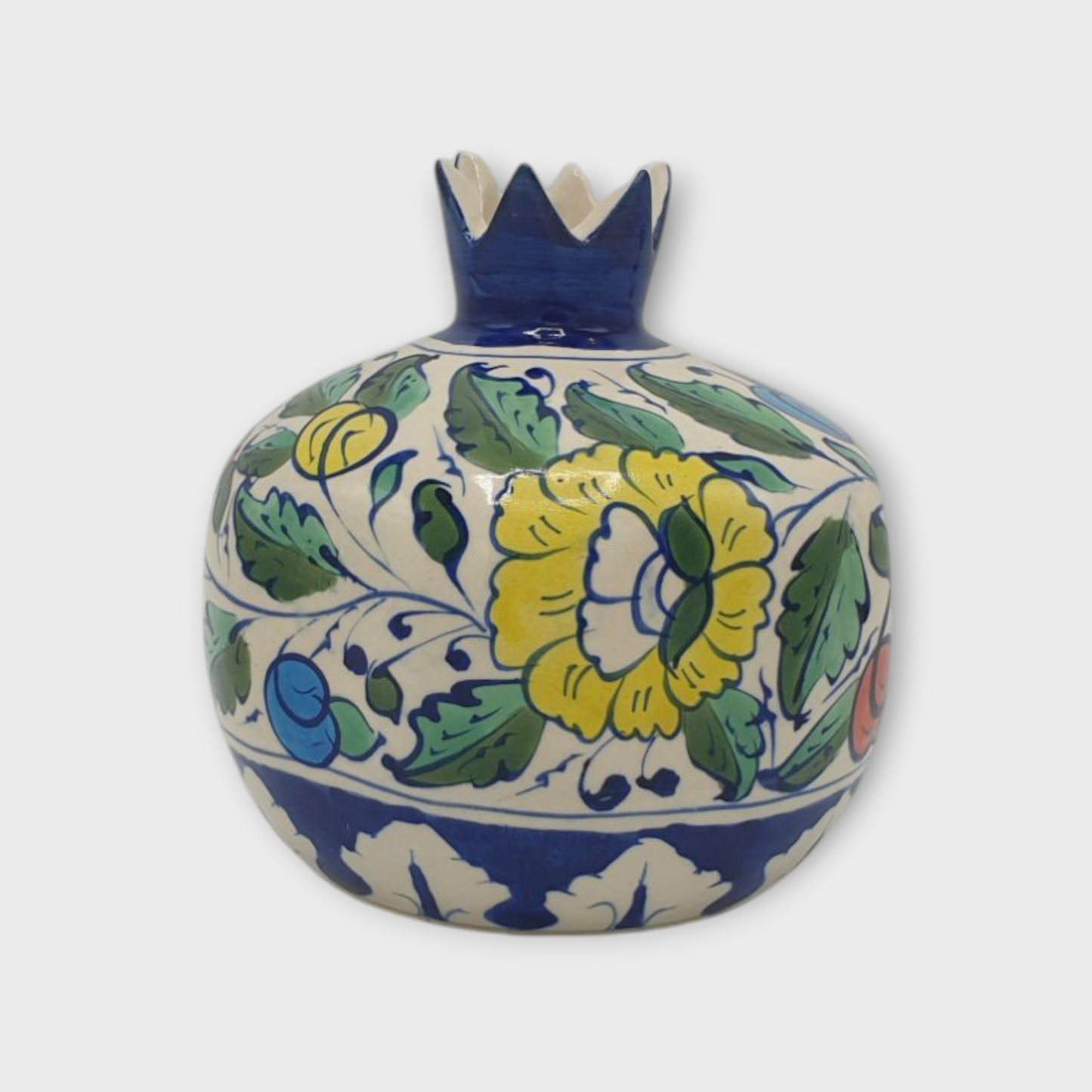 Handmade Ceramics Floral Pomegranate Vase - Souvenir