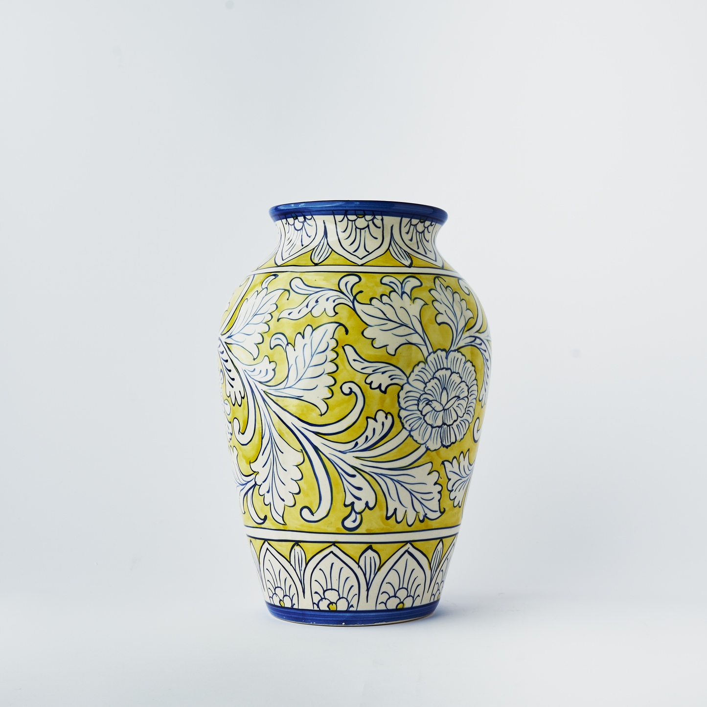 Ceramic Floral Mold Vase (Y-C-II) - Vase