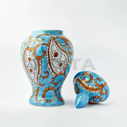 Ceramic Floral Special Mold Jar MLV - I