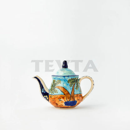 Ceramic Floral Desert Art Tea Set