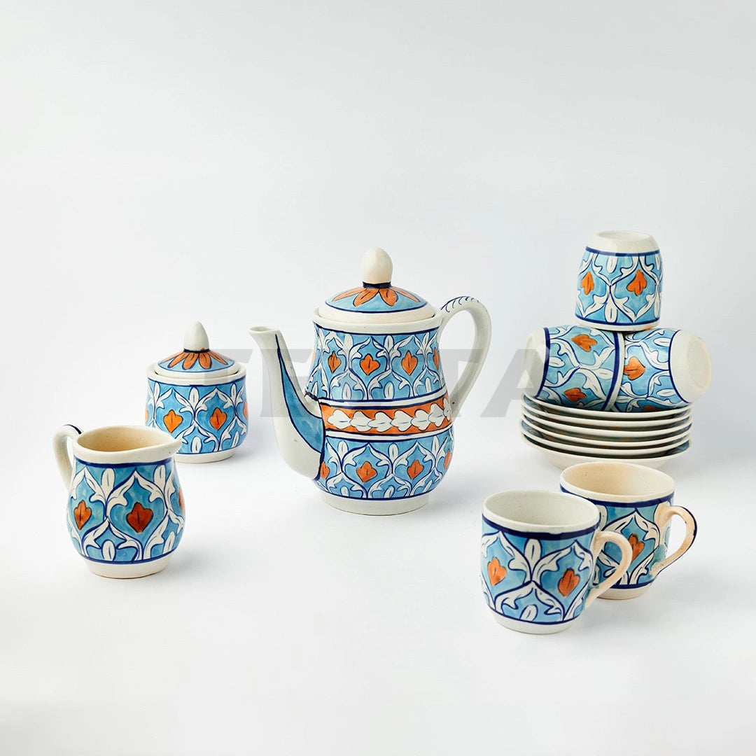 Ceramic Floral Tea Set 3