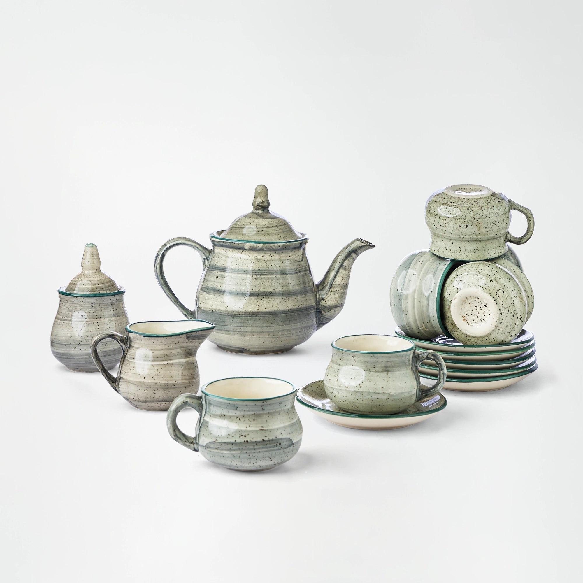 Shop Handmade Ceramic Tea Set Online In Pakistan – TEVTA - Signature Crafts