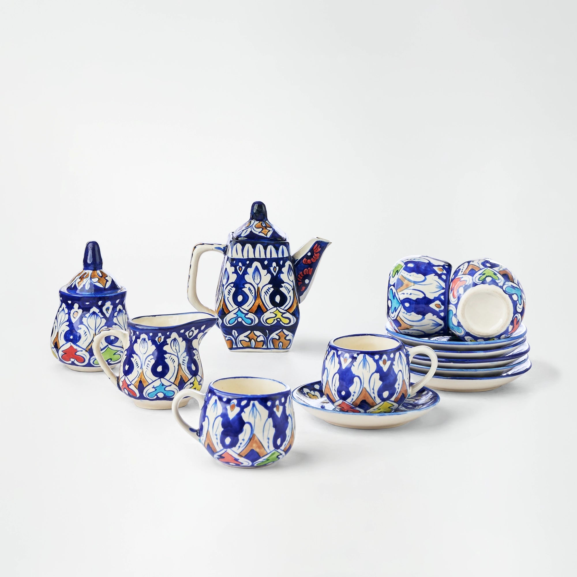Shop Ceramics Floral Tea Set (MC-II) Online In Pakistan | Tevta Shop ...