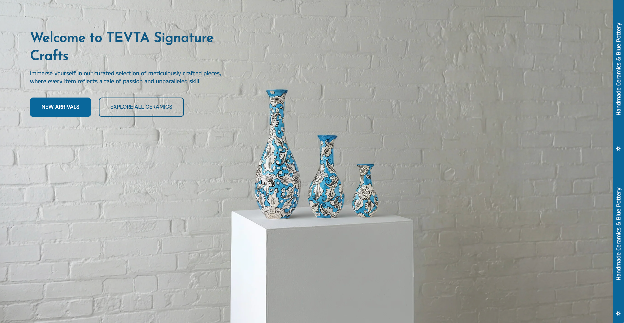 TEVTA Signature Crafts | Handmade Ceramic & Blue Pottery Items – TEVTA ...