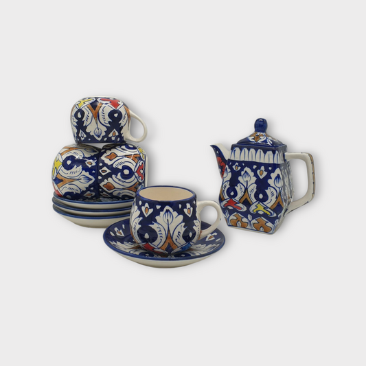 Ceramics Floral Tea Set (MC-II) - Tea Set
